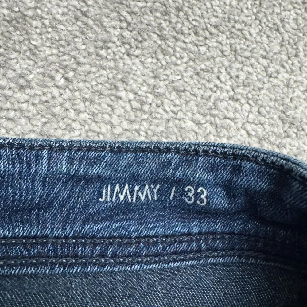 Fidelity Jimmy Satori Slim Fit Straight Leg Denim Jeans Mens 33 Blue Stretch